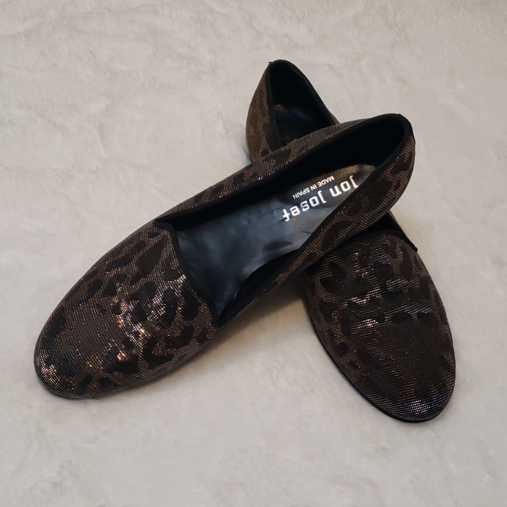Jon Josef Leopard Print Loafers